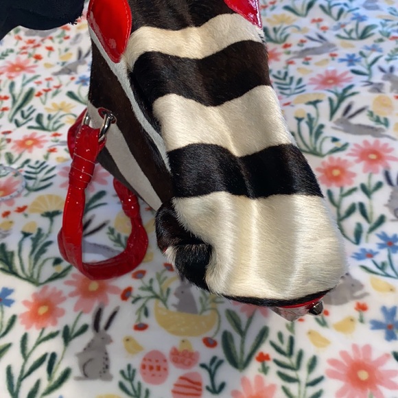 CEONI PIERO Leather Zebra Print Purse - Picture 7 of 12